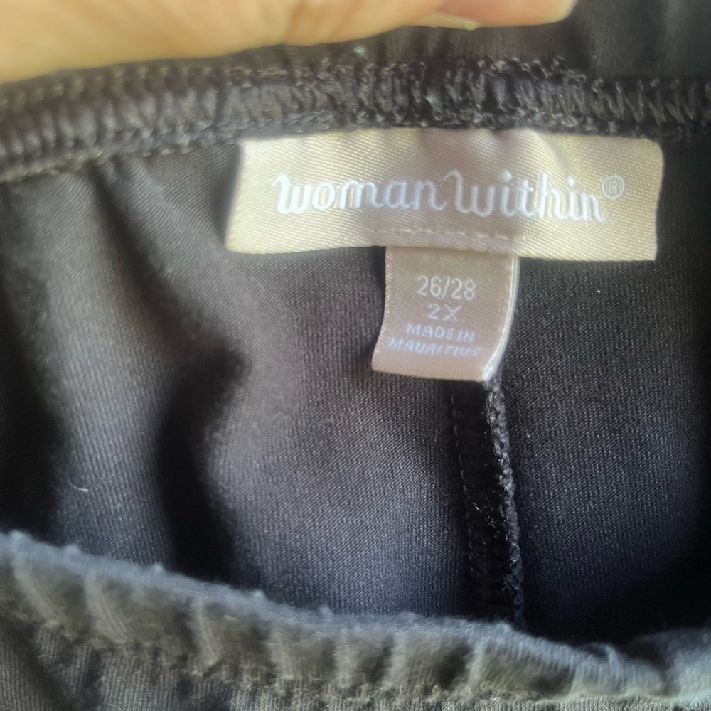 Women’s black stretch pants - Picture 4 of 5